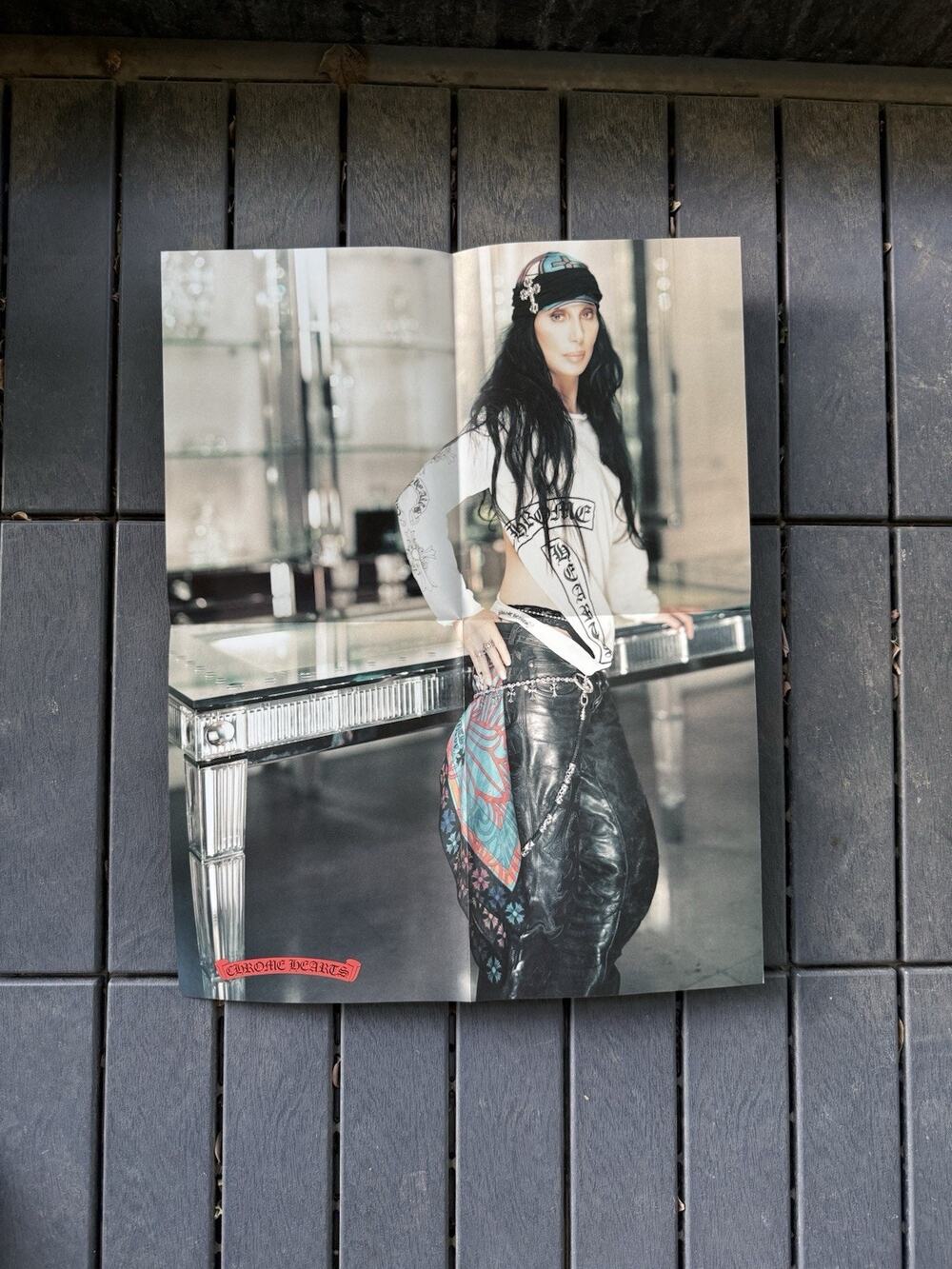Chrome Hearts Rare Vintage 15x19 Poster Cher Foti Double Sided Magazine